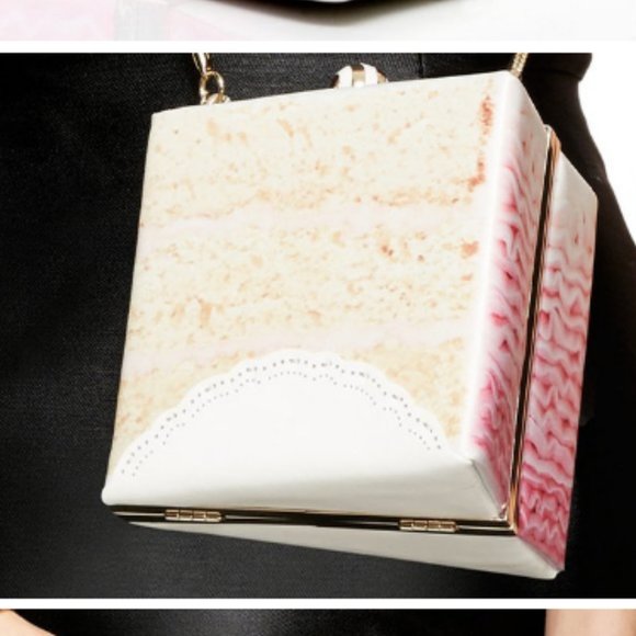 Kate Spade Magnolia Bakery Slice of Cake Bag purse clutch nwot - Picture 5 of 11